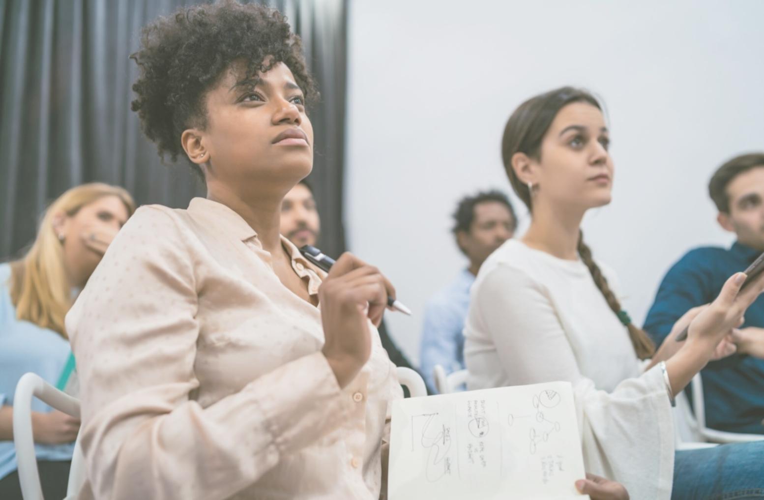 Practical financial modeling techniques being demonstrated in classroom setting